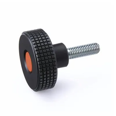Produktbild von Ganter Norm® - Kordelgriffschrauben, Kunststoff, Abdeckkappe farbig (534-50-M10