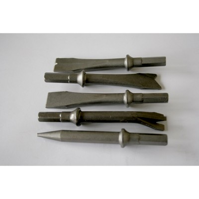 Produktbild von ELMAG - Meißel-Set 6-kant, 10,2mm, 5-teilig, 130mm, für Druckluft-Meißelhämmer