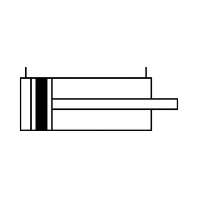 Produktbild von RIEGLER - Kompaktzylinder LINER, doppeltwirk., AG, Kol.-Ø 50, Hub 40, G 1/8 (7.