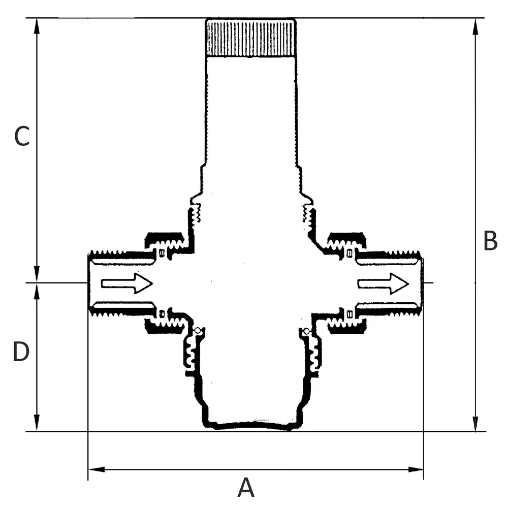 RIEGLER Druckregler f. Trinkwasser, DVGW nicht notw., R 1/2, 1,5 - 12 bar (100.11) Produktbild img1 L