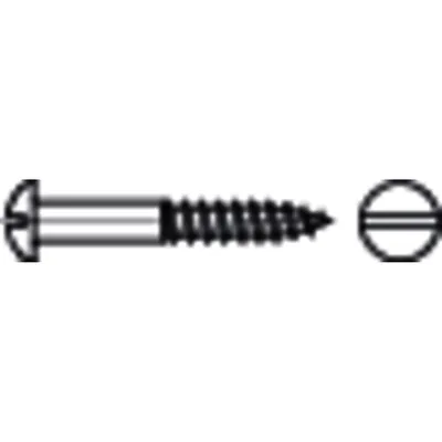 Produktbild von NOBRAND - Halbrund-Holzschraube mit Schlitz DIN 96 Edelstahl A2 ø3 x 40mm