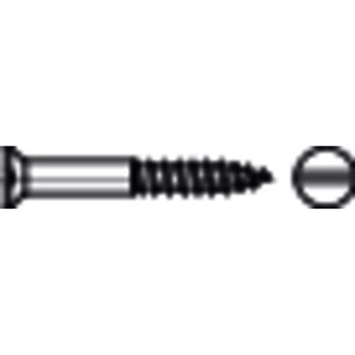 Produktbild von NOBRAND - Senk-Holzschraube mit Schlitz DIN 97 Edelstahl A2 ø4 x 16mm