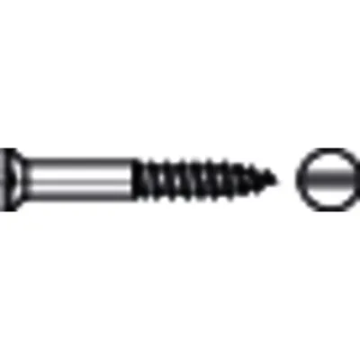 Produktbild von NOBRAND - Senk-Holzschraube mit Schlitz DIN 97 Messing ø2,5 x 16mm