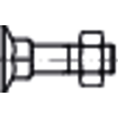 Produktbild von NOBRAND - Senkschraube mit hohem Vierkantansatz DIN 605 Mu Stahl M8 x 55mm