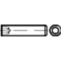 Produktbild von NOBRAND - Gewindestift mit ISK und Kegelkuppe DIN 913 Stahl 45 H blank M10 x 1,