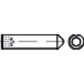 Produktbild von NOBRAND - Gewindestift mit ISK und Spitze ISO 4027 Edelstahl A4 blank M2,5x0,45