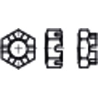 Produktbild von null - niedrige Kronenmuttern, DIN 937 Stahl 17H blank M52x3