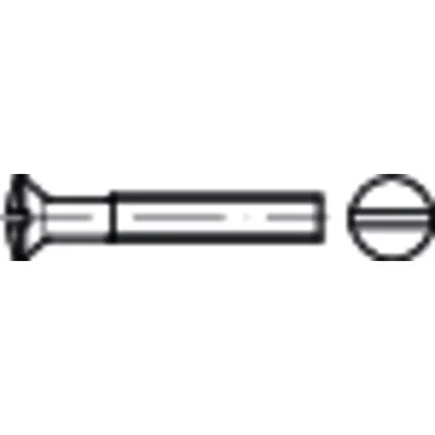 Produktbild von NOBRAND - Linsensenkschraube mit Schlitz ISO 2010 Messing M5 x 16mm KP
