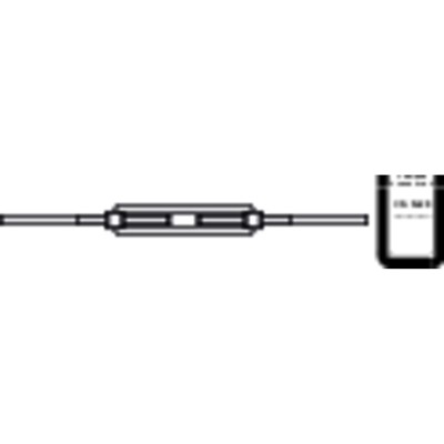 Produktbild von null - Spannschloss DIN 1480 offene Form Stahl 3.6 geschmiedet M6 0 x 110mm