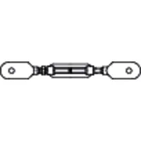 Produktbild von NOBRAND - Spannschloss DIN 1480 Stahl Güte 3.6 offene Form M 24 0 x 255