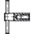 DIN 6305 5 brüniert Knebelmuttern mit festem Knebel, Standard Produktbild img1 S