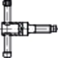 DIN 6306 Stahl 5.8 Form D brüniert Knebelschrauben mit losem Knebel, ohne Druckstück, Standard Produktbild