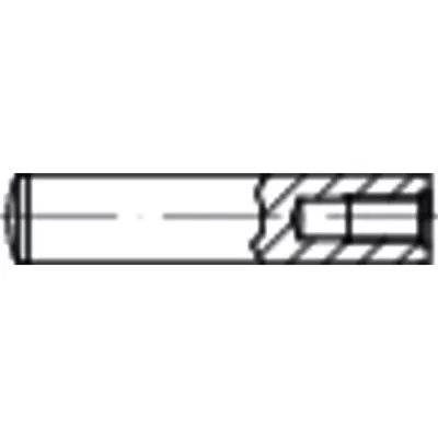 Produktbild von NOBRAND - Zylinderstift mit Innengewinde DIN 7979 Form D Stahl gehärtet blank ø
