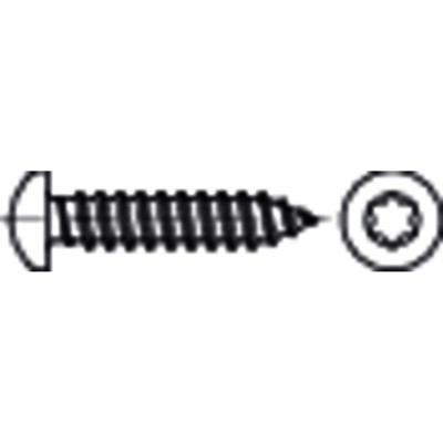 Produktbild von null - Linsen-Blechschraube DIN 7981-C-T Stahl galvanisch verzinkt ø3,9 x 45mm