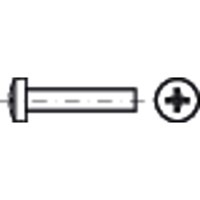 Produktbild von null - Linsenschraube mit Kreuzschlitz DIN 7985-H Stahl 4.8 verzinkt M8 x 50mm