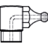 Produktbild von null - Kegelschmiernippel DIN 71412 Stahl 5.8 blau verzinkt kurz C = 90° M 8 1,