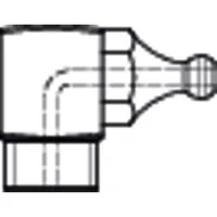 Produktbild von NOBRAND - Kegelschmiernippel DIN 71412 Stahl 5.8 verzinkt blank kurz Form C 90°