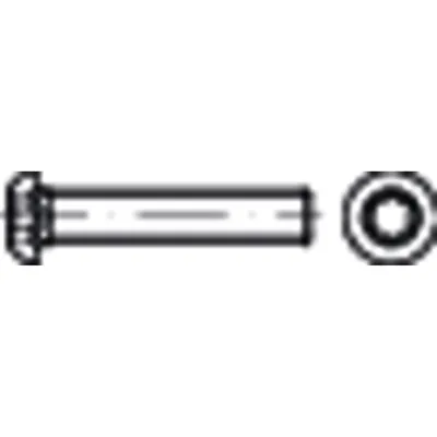 Produktbild von NOBRAND - Linsenschraube ISO 7380-1 Stahl 10.9 galZn T-Profil M5 x 30mm