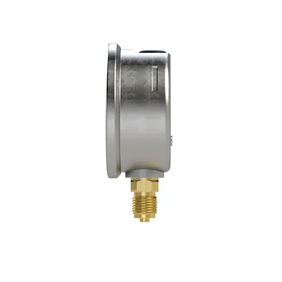 Produktbild von RIEGLER - Glyzerinmanometer, CrNi-Stahl, G 1/2 unten, -1 / +1,5 bar, Ø 100 (720