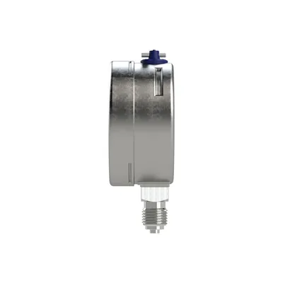 Produktbild von RIEGLER - Manometer, CrNi-Stahl, G 1/2 radial unten, 0 - 6,0 bar, Ø 100 (4032)