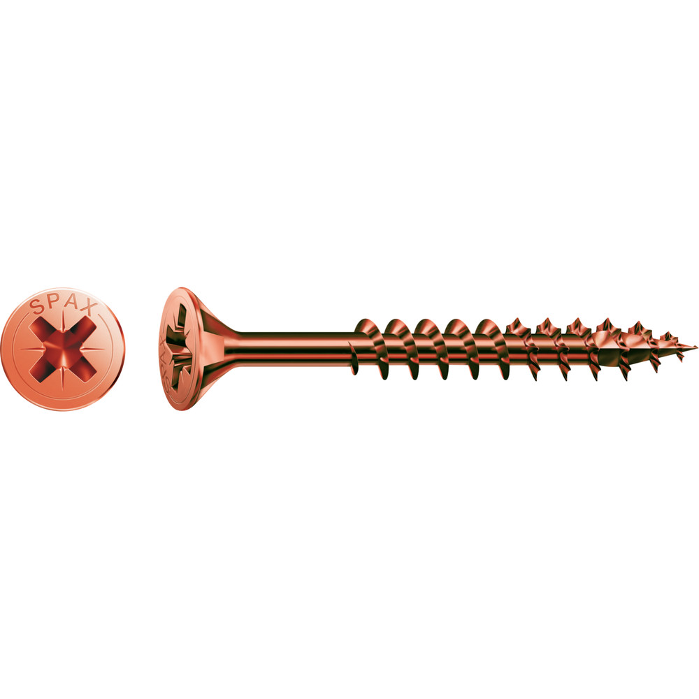 SPAX® Universalschraube Senkkopf Stahl Z 2 5x90 mm,200 Stk.,brüniert Produktbild img1 L