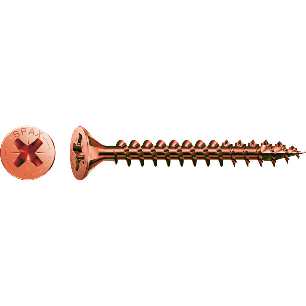 SPAX® Universalschraube Senkkopf Stahl Z 2 4,5x80 mm,200 Stk.,brüniert Produktbild img1 L