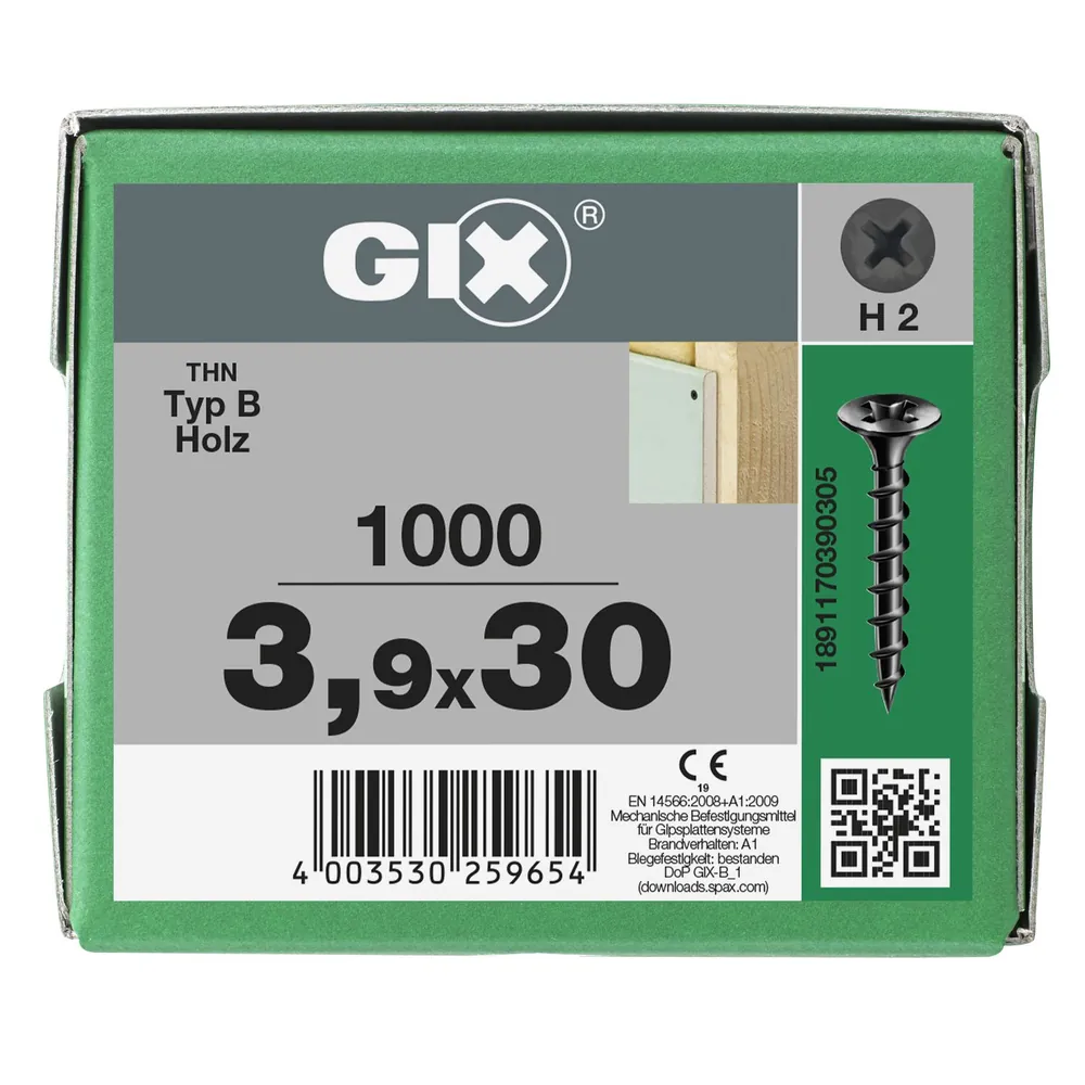 SPAX Schnellbauschraube, Typ-B, Grobgewinde, Trompetenkopf Produktbild img1 L