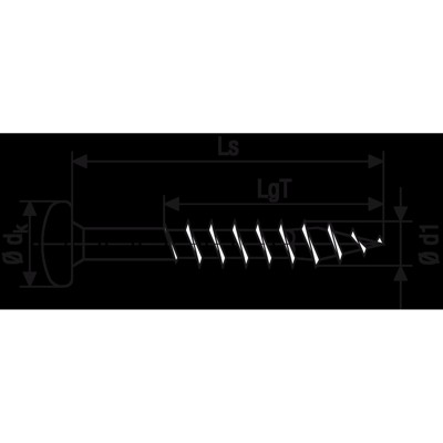 Produktbild von SPAX® - Universalschraube Halbrundkopf Stahl T 30 6x100 mm