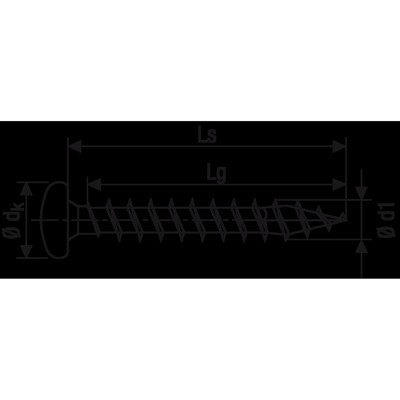 Produktbild von SPAX® - Universalschraube Halbrundkopf Stahl Z 2 5x40 mm