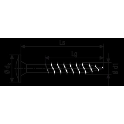 Produktbild von SPAX® - Tellerkopf-Holzbauschraube ER A2 blk VG T-STAR plus T 40, 8x60mm