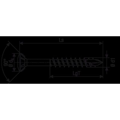 Produktbild von SPAX® - Fassadenschraube Li.se.ko. Edelst. A2 Teilgew. T-STAR plus T 20, 4,5x50