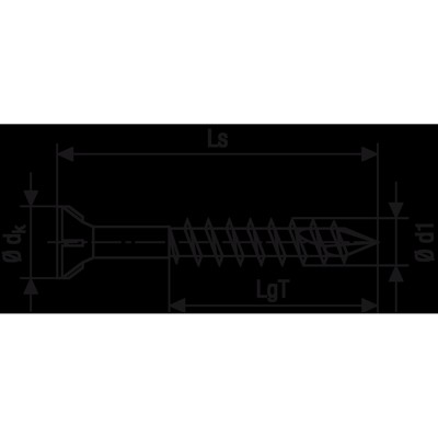 Produktbild von SPAX® - Glasleistenschraube SeKo ER A2 blk Teilgewinde Kreuzschlitz Z Z 2, 3,5x