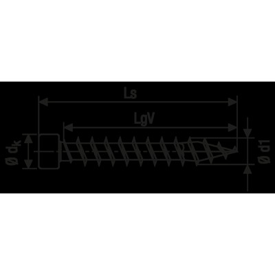 Produktbild von SPAX® - Zylinderkopf-Holzbauschraube Stahl WIROX 4CUT VG T-STAR plus, 6 x 100