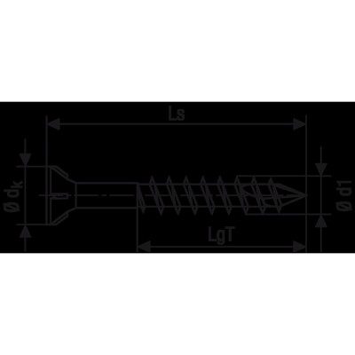 Produktbild von SPAX® - Glasleistenschraube SeKo St znge Teilgewinde Kreuzschlitz Z Z 2, 3,5x40