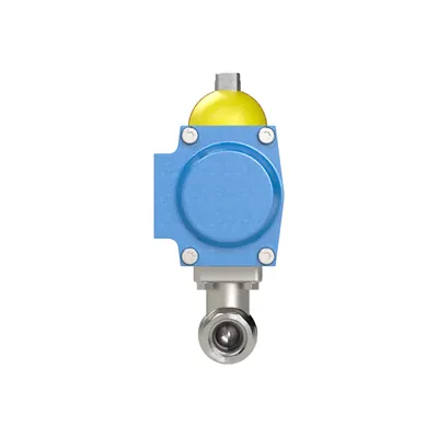 Produktbild von RIEGLER - Messingkugelhahn, pneumat. Stellantrieb doppeltwirkend, Rp 1 1/4 (350