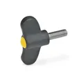 Produktbild von Ganter Norm® - Flügelschrauben, Kunststoff, mit Edelstahl-Gewindestift (633.1-4