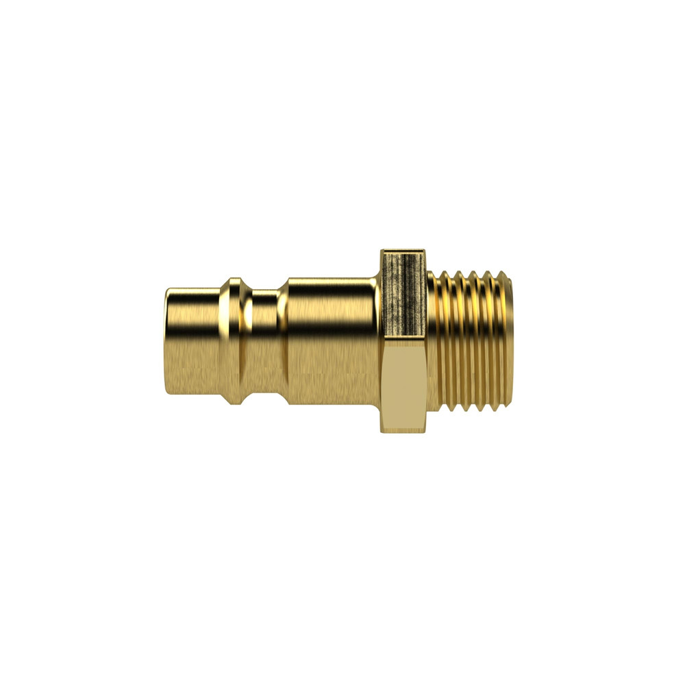 RIEGLER Nippel für Kupplungen NW 7,2 - NW 7,8, Messing blank, G 3/8 AG (243.51) Produktbild img3 L
