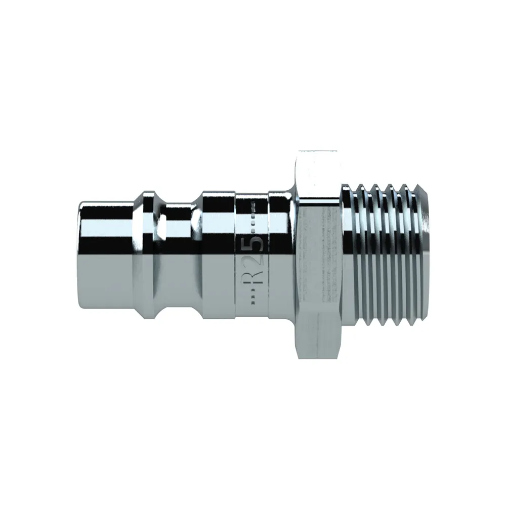 RIEGLER Nippel f. Kuppl. NW7,2-7,8, Stahl gehärtet/verz., G 1/4 AG, 0-35 (243.50 ST) Produktbild img3 L