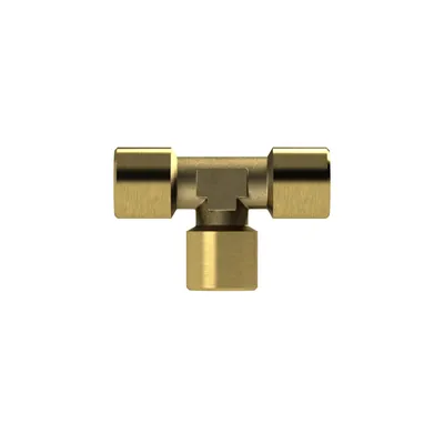 Produktbild von RIEGLER - T-Stück, innen/innen/innen, G 1/8, SW 10, Messing blank (254.33)