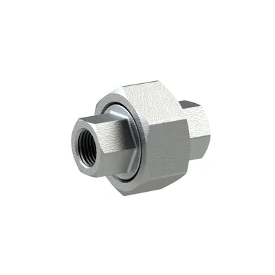 Produktbild von RIEGLER - Verschraubung 340, IG/IG, Rp/Rp 3/8, schw. Temperguss feuerverz. (TFV