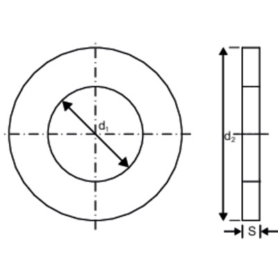 Produktbild von null - Scheibe DIN 7989-1 ST tZn Pk C 17,5x30x8 HP