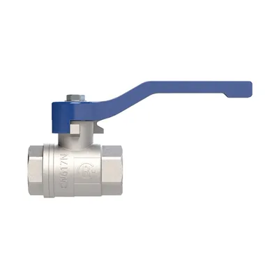 Produktbild von RIEGLER - Kugelhahn »valve line«, Handhebel blau, MS vern., IG/IG, G 2 (334.09-