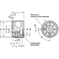 Produktbild von Ganter Norm® - Drehknöpfe, Kunststoff, Buchse Stahl, Softline (624-63-K12-DGB)