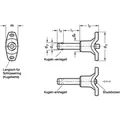 Produktbild von Ganter Norm® - Kugelsperrbolzen, Bolzen Edelstahl 1.4305, T-Griff Kunststoff (1