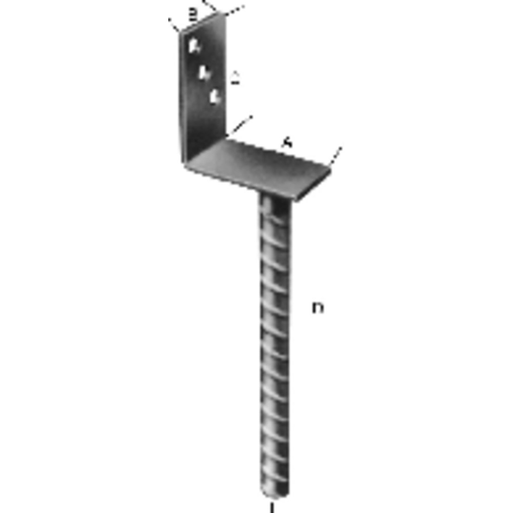 Pfostenträger tzn L-Form 75 Import CE Produktbild img1 L