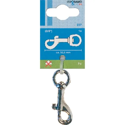 Produktbild von PÖSAMO - Bolzenkarabiner k82 Stahl-vernickelt