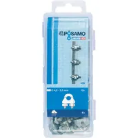 Produktbild von PÖSAMO - Drahtseilklemme verzinkt 6,5mm, 10 Stück Box
