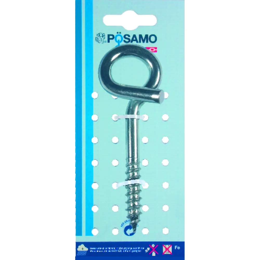 PÖSAMO Deckenhaken Stahl-verzinkt 120 x 8,8mm Produktbild img1 L