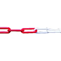 PÖSAMO Kunststoffkette rot/weiß 6,0mm Produktbild