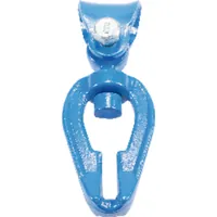 Produktbild von PÖSAMO - Seilgleitbeschlag 7/8 GK10 Stahl-blau drehbar